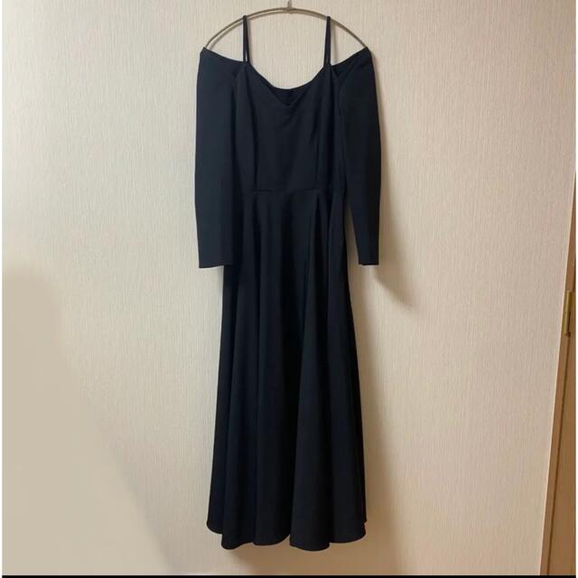 Ameri VINTAGE(アメリヴィンテージ)の【新品未使用】アメリ seethrough shoulder dress レディースのワンピース(ロングワンピース/マキシワンピース)の商品写真