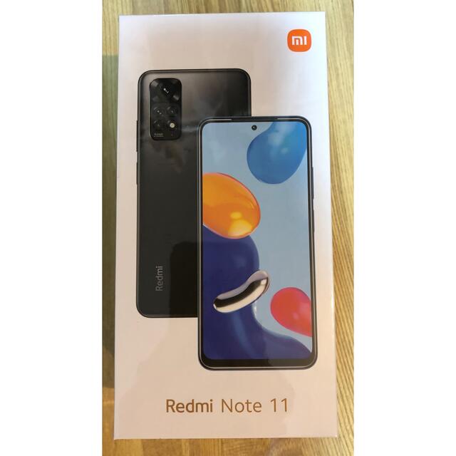 Xiaomi購入先[新品未開封] Xiaomi Redmi Note 11 グラファイトグレー