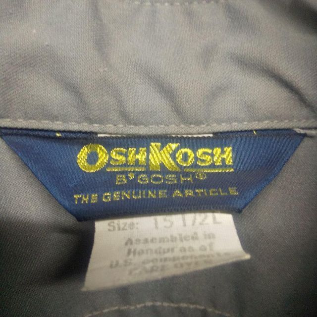 OshKosh(オシュコシュ)のワークシャツ 90s Oshkosh / オシュコシュ 15 1/2 US古着 メンズのトップス(シャツ)の商品写真