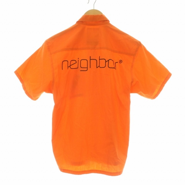 ネイバーフッド ヴィンテージ 90年代 シャツ プリント 半袖 XS オレンジ