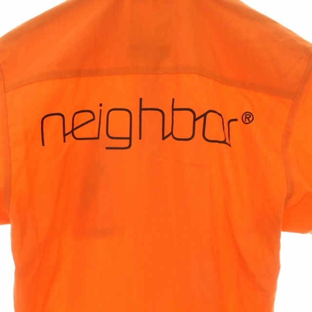 ネイバーフッド ヴィンテージ 90年代 シャツ プリント 半袖 XS オレンジ