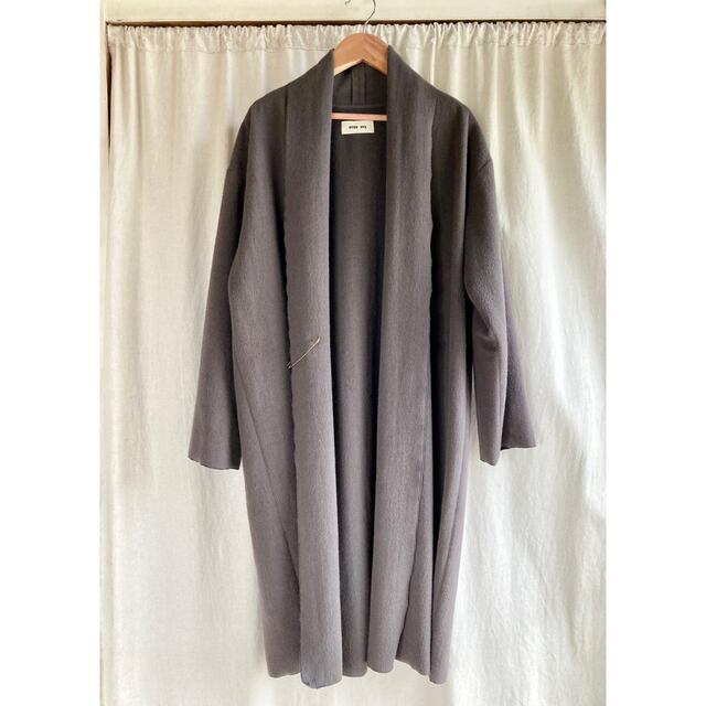 極美品 定価5万 オマケ付★evam eva angora robe coat