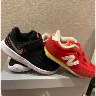 ナイキ(NIKE)のNIKE new balanceの２点セット 14cm 14.5cm(スニーカー)