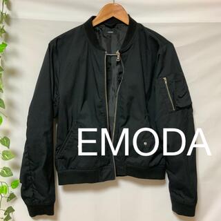 エモダ(EMODA)のEMODA エモダ　MA-1 ブルゾン BLACK ブラック(ブルゾン)