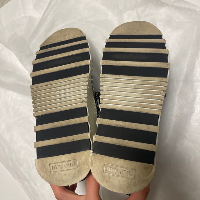 MIU MIU - miumiu グリッタースニーカーの通販 by ♡ shop MIU MIU - miumiu グリッタースニーカーの通販 by ♡ shop