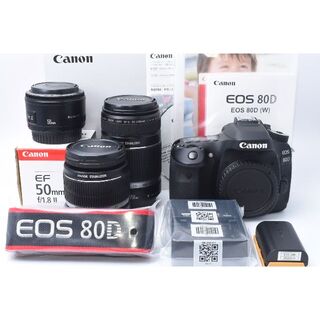 Canon - ★美品★ Canon EOS 80D トリプルレンズセット