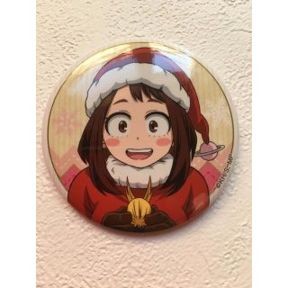 ヒロアカ　缶バッチ　麗日お茶子　メリれ！クリスマス(キャラクターグッズ)