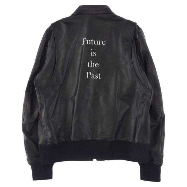 約645cm身幅UNDERCOVER アンダーカバー レザージャケット 20SS UCY4205-3 Future is the Past シープレザーブルゾンライダース ジャケット ブラック系 3