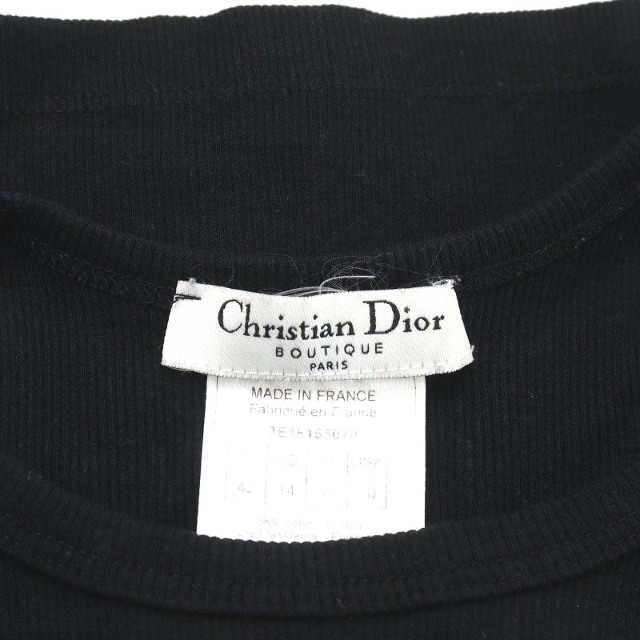 Christian Dior(クリスチャンディオール)のクリスチャンディオール J'ADORE DIOR タンクトップ 42 L 黒 レディースのトップス(タンクトップ)の商品写真