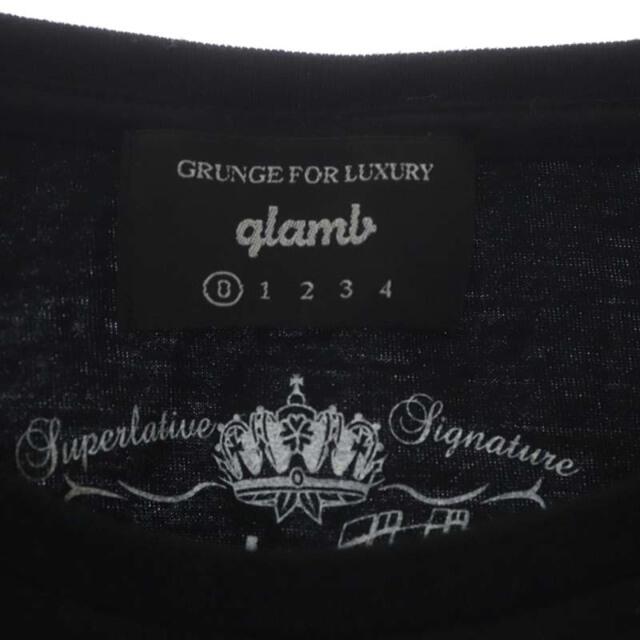 glamb(グラム)のグラム グラム ジョジョの奇妙な冒険 東方仗助Tシャツ カットソー 半袖 0 黒 メンズのトップス(Tシャツ/カットソー(半袖/袖なし))の商品写真