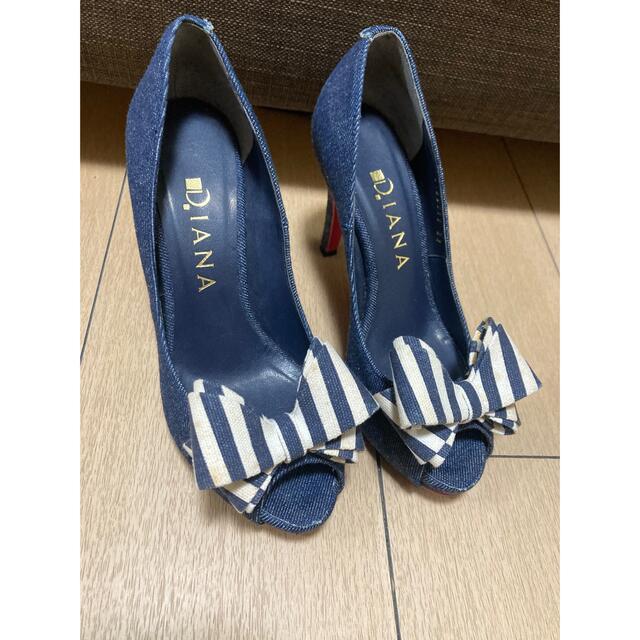 正規品❤︎デニムリボンパンプス
