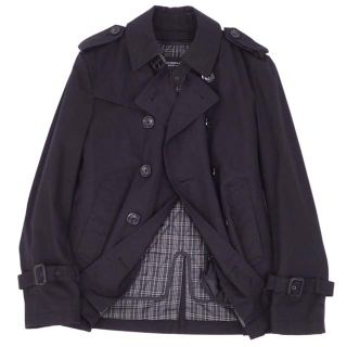 バーバリー ブラックレーベル コート ショート トレンチ メンズ M