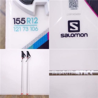 サロモン120cmカービングスキーとアトミック23.5cmブーツセット