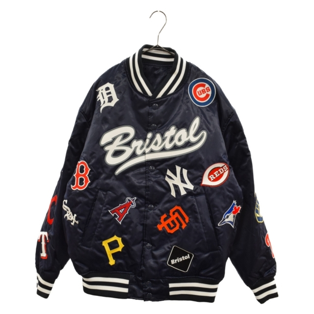 F.C.R.B./F.C.Real Bristol/FCRB エフシーアールビー/エフシーレアルブリストル AW  ファンタスティックMLBオールチームリバーシブルジャケット ロサンゼルスドジャース FCRB ネイビー   フリマアプリ ラクマ