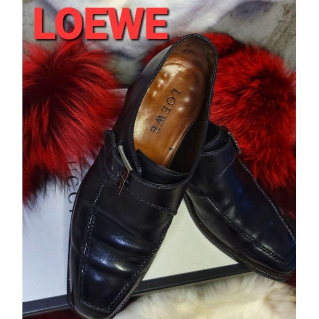 LOEWE(ロエベ)の専用　ロエベ LOEWE ドレスシューズ LOEWEの刻印ありハンドメイド 42 メンズの靴/シューズ(ブーツ)の商品写真