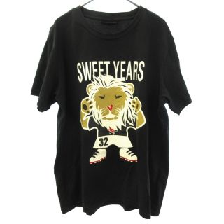 スウィートイヤーズ(SWEET YEARS)のSWEET YEARS スウィートイヤーズ ライオンフロントロゴプリント 半袖Tシャツ ブラック 3291-2556(Tシャツ/カットソー(半袖/袖なし))