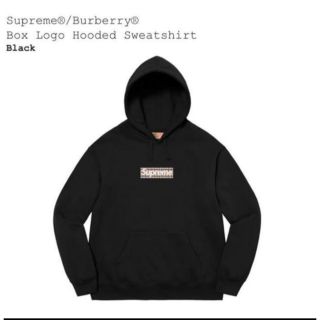 シュプリーム(Supreme)のSupreme Burberry hooded sweat shirts M(パーカー)