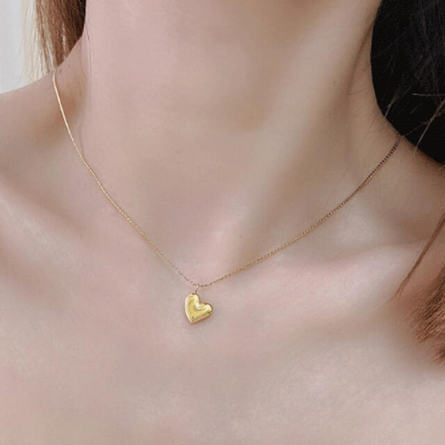 Stainless Heart Necklace レディースのアクセサリー(ネックレス)の商品写真