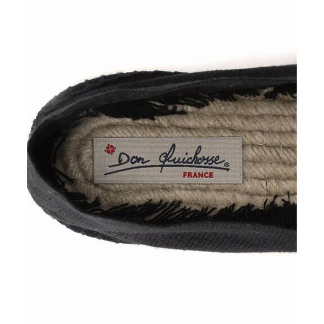 Spick & Span(スピックアンドスパン)の【未使用】DON QUICHOSSE ドン キショース エスパドリーユ　黒　39 レディースの靴/シューズ(サンダル)の商品写真