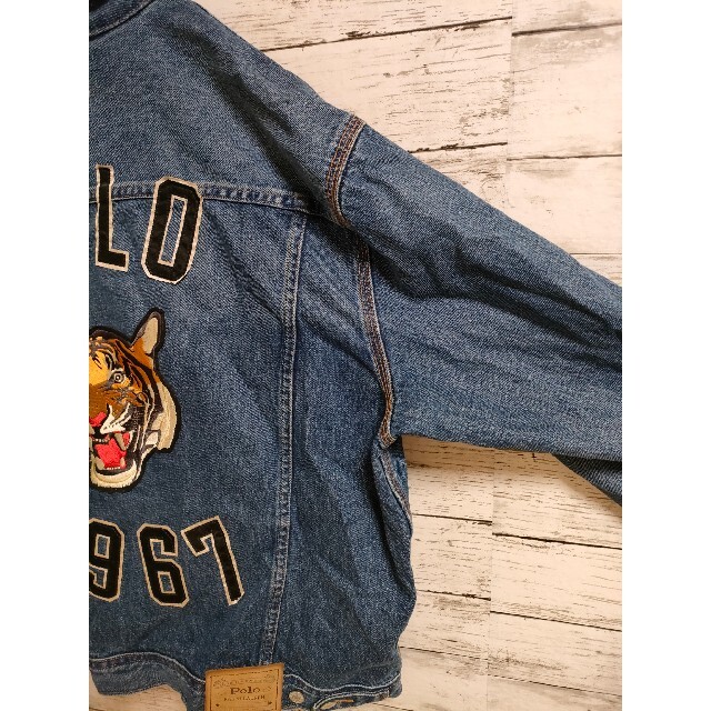 ポロラルフローレン POLO SPORT デニムジャケット タイガー レターマン