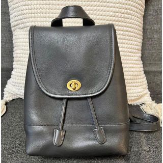 COACH - 美品☆オールドコーチ リュックターンロック レザー 9960の