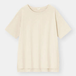 ジーユー(GU)のGUのヘビーウェイトボックスチュニックTシャツ(Tシャツ(半袖/袖なし))