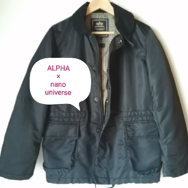 ALPHA×ナノユニバース★ナイロンヘビーツイルワークJKT新品★S★