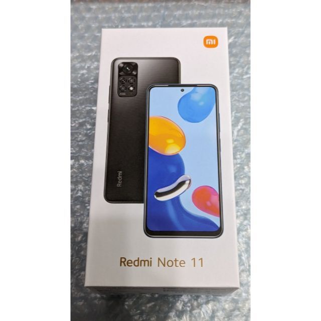 未使用Xiaomi Redmi Note 11 ブルー simフリー スマホ/家電/カメラのスマートフォン/携帯電話(スマートフォン本体)の商品写真