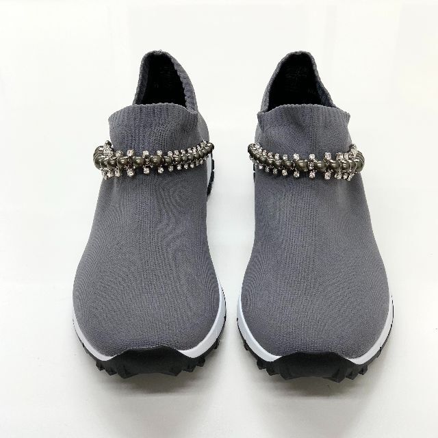 jimmy choo ジミーチュウ　ビジュー パール ニット　スニーカー