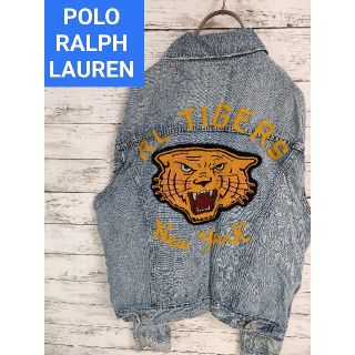 ポロラルフローレン(POLO RALPH LAUREN)のポロラルフローレン　タイガー　デニムジャケット　レターマン　P wing(Gジャン/デニムジャケット)