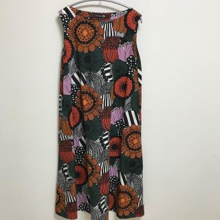 マリメッコ(marimekko)のUNIQLO×marimekko プリントワンピース(ひざ丈ワンピース)