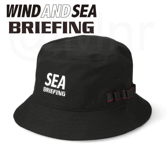 WIND AND SEA BRIEFINGコラボ バケットハット ホワイト - ハット
