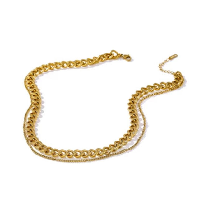 Ameri VINTAGE(アメリヴィンテージ)のDouble chain necklace No.508 レディースのアクセサリー(ネックレス)の商品写真