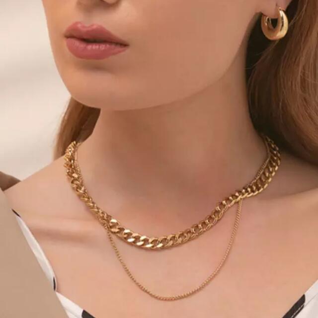 Ameri VINTAGE(アメリヴィンテージ)のDouble chain necklace No.508 レディースのアクセサリー(ネックレス)の商品写真