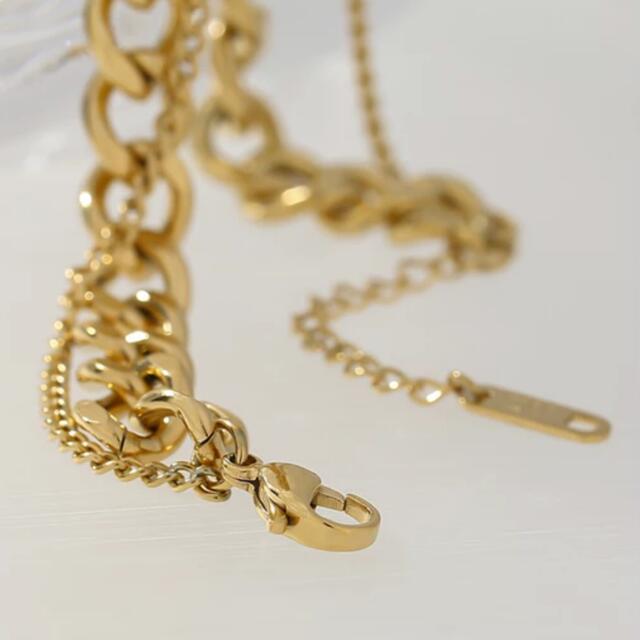 Ameri VINTAGE(アメリヴィンテージ)のDouble chain necklace No.508 レディースのアクセサリー(ネックレス)の商品写真