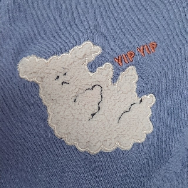 futafuta(フタフタ)のfutafuta 犬 トレーナー 95 ブルー キッズ/ベビー/マタニティのキッズ服男の子用(90cm~)(Tシャツ/カットソー)の商品写真