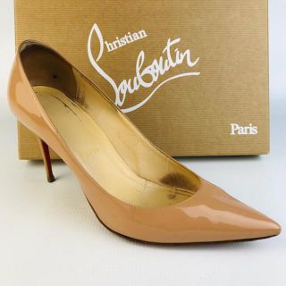 クリスチャンルブタン(Christian Louboutin)のクリスチャンルブタン★パテントレザー ポインテッドトゥパンプス(38)(ハイヒール/パンプス)