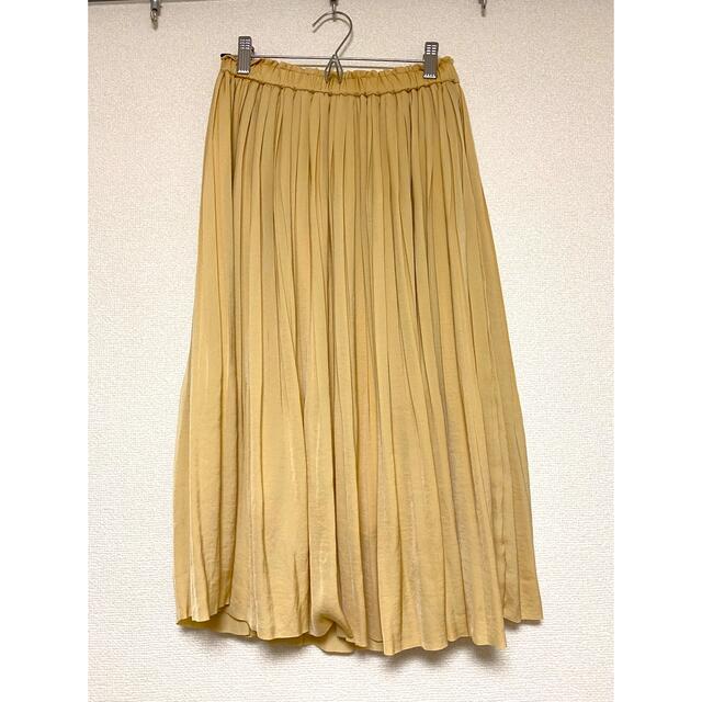Rope' Picnic(ロペピクニック)のロペピクニック　パウダリーサテンスカート　プリーツスカート レディースのスカート(ひざ丈スカート)の商品写真