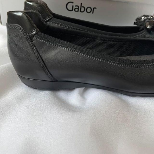 未使用品＊Gabor＊歩きやすい本革フラットシューズ　レザー　24.5,25.0 レディースの靴/シューズ(バレエシューズ)の商品写真