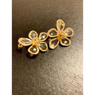 Vintage style flower pierce(ピアス)