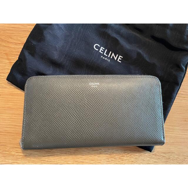 celine(セリーヌ)のCELINE長財布カーキシルバー メンズのファッション小物(長財布)の商品写真