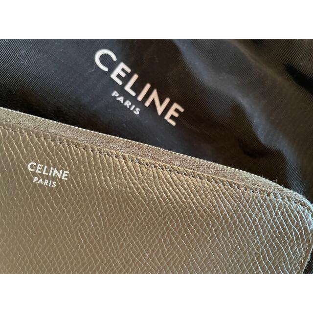 celine(セリーヌ)のCELINE長財布カーキシルバー メンズのファッション小物(長財布)の商品写真