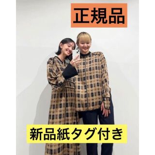 クラネ(CLANE)のクラネ正規品！新品紙タグ付き★ワンピCHECK PIPING ONE PIECE(ロングワンピース/マキシワンピース)