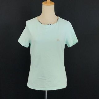 バーバリー(BURBERRY)のバーバリー/BURBERRY★半袖Ｔシャツ【レディースＭ/水色】◆BG432(Tシャツ(半袖/袖なし))