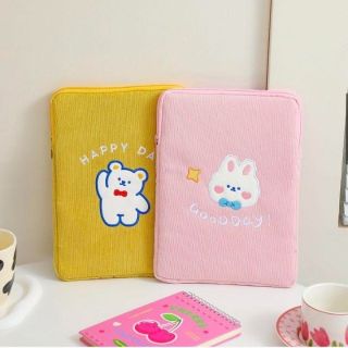 タブレット PC パソコン ケース 11インチ うさぎ ピンク 韓国 収納の