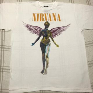 USA製 ©︎1993 ニルヴァーナ NIRVANA IN UTERO Tシャツ(Tシャツ/カットソー(半袖/袖なし))