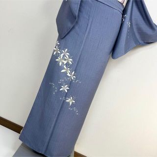 美品【本加賀友禅】新納友英 紬 訪問着 正絹 袷s665の通販 by 夢美月