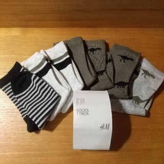 エイチアンドエム(H&M)のH&M キッズ 靴下 7足 セット 恐竜(靴下/タイツ)