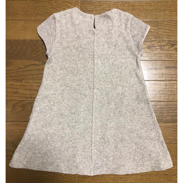 ZARA KIDS(ザラキッズ)のニットワンピース　ZARA キッズ キッズ/ベビー/マタニティのキッズ服女の子用(90cm~)(ワンピース)の商品写真