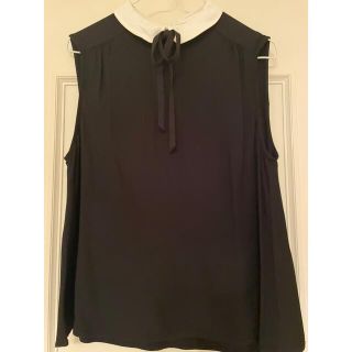 ザラ(ZARA)のZARA ザラ　黒　ノースリーブ　ブラウス(シャツ/ブラウス(半袖/袖なし))